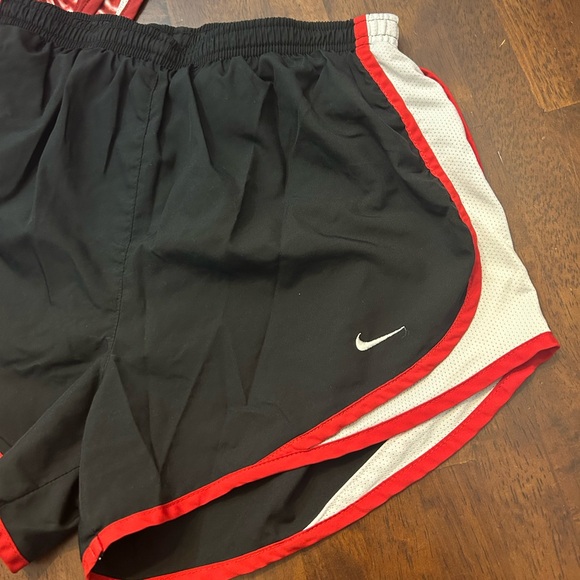Nike Women's Athletic Shorts - Tie-Dye Red and Black - Picture 3 of 5